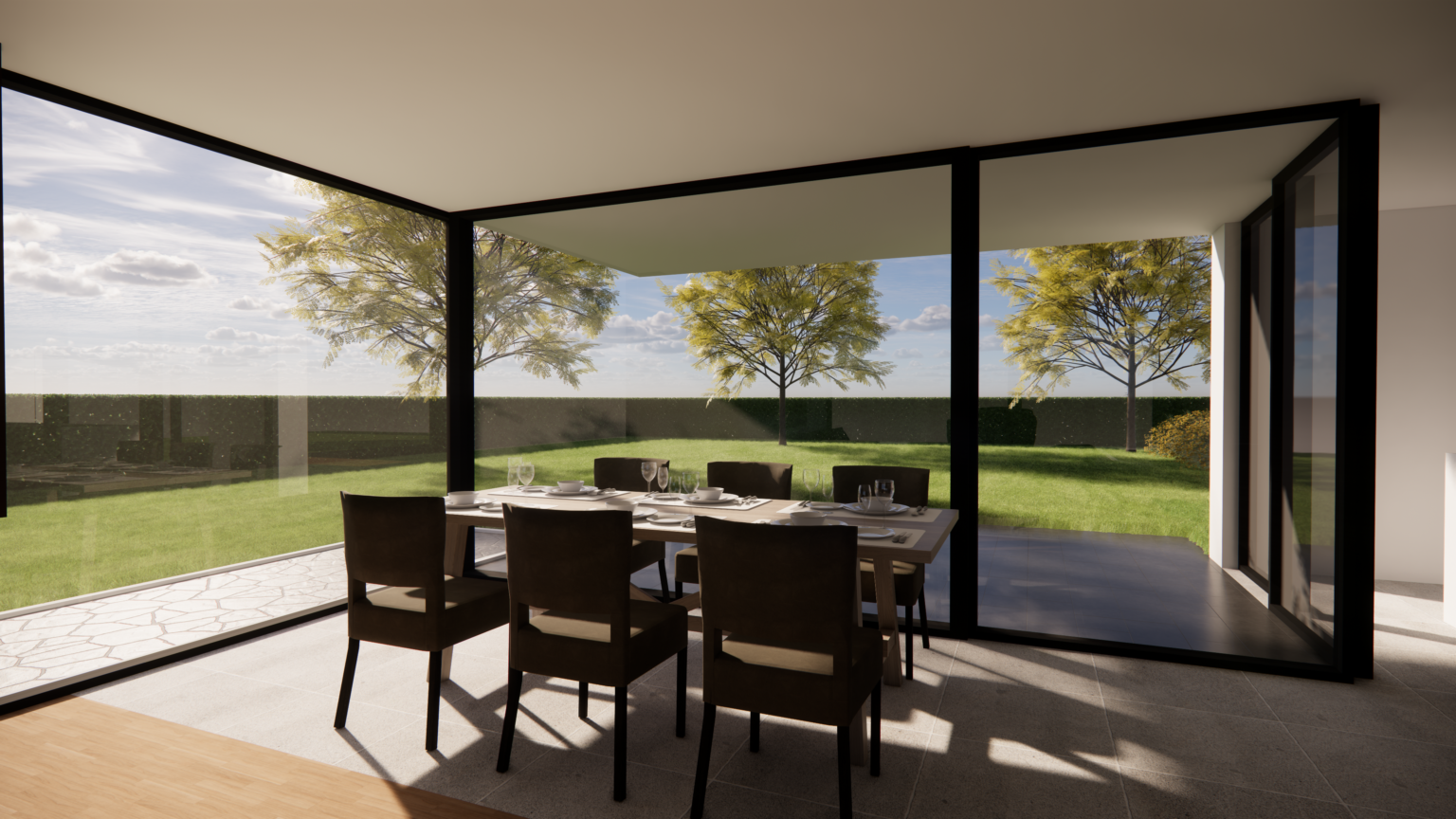 Render woonkamer voor particulier